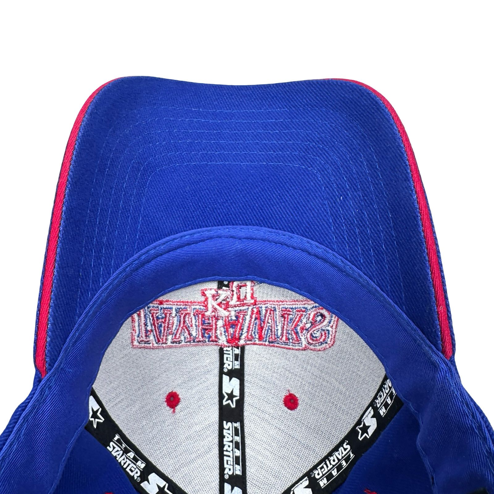 Starter Vintage Starter Kansas Jayhawks Strapback Hat Mens Blue Size ONE SIZE - 7 Thumbnail