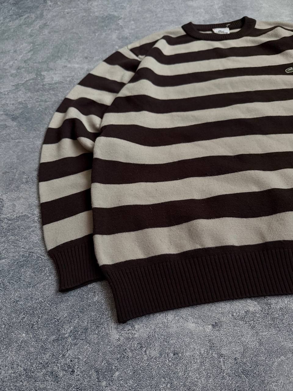 Lacoste Vintage Lacoste Stripped Sweater Mens L Size US L / EU 52-54 / 3 - 7 Thumbnail