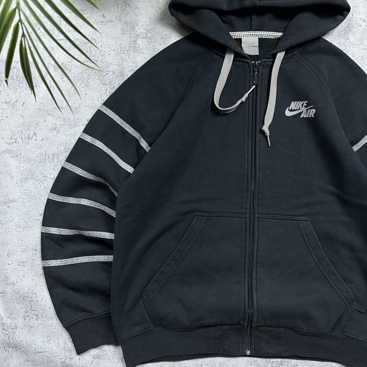 Nike 90s NIKE AIR VINTAGE DRILL Y2K OVERSIZED ZIP UP HOODIE Size US M / EU 48-50 / 2 - 2 Thumbnail