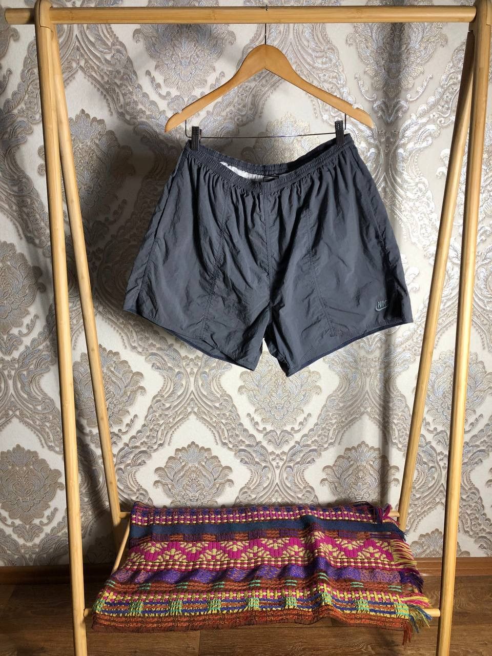 Nike × Vintage VERY RARR NIKE CHALLENGE COURT NYLON SHORTS DRILL RETRO 90s Size US 36 / EU 52 - 1 Thumbnail
