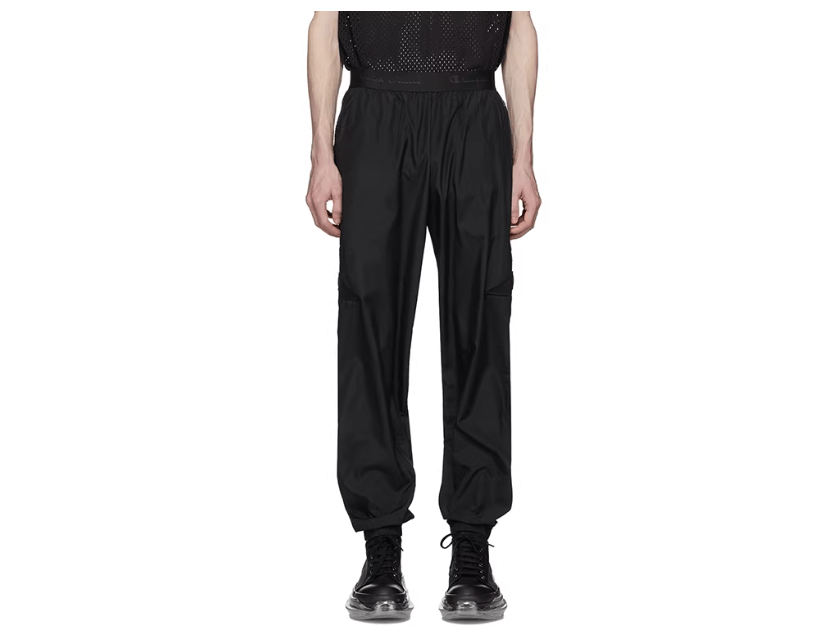 Champion × Rick Owens Men's Rick Owens x Champion Black Embroidered Joggers Size US 30 / EU 46 - 2 Thumbnail