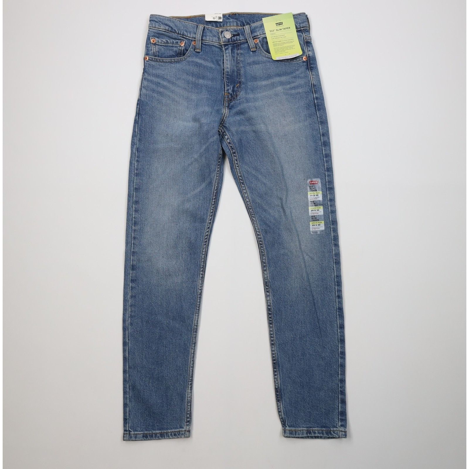 Levi's New Levis 512 Stretch Slim Fit Tapered Leg Denim Jeans Size US 29 - 1 Thumbnail