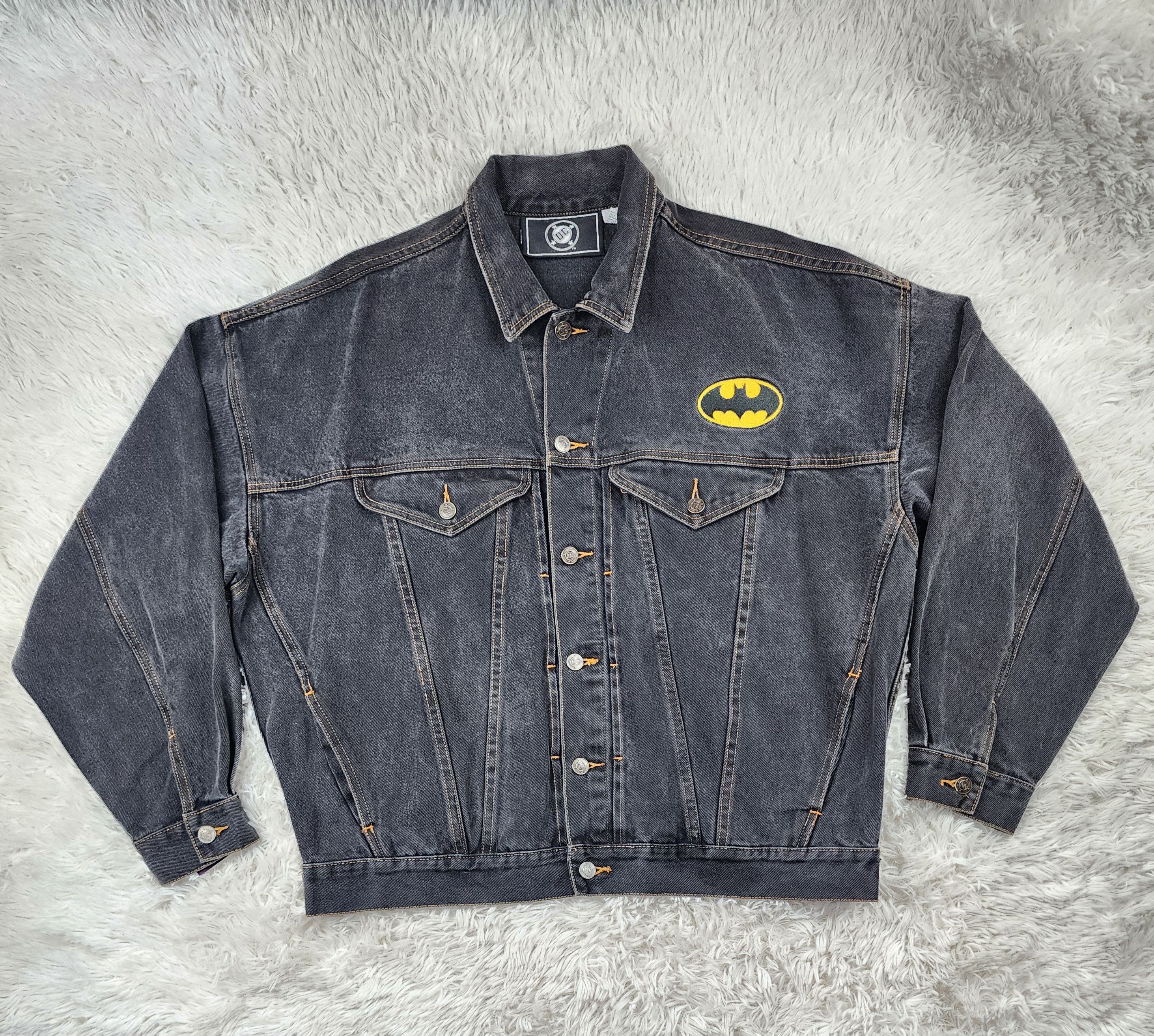 DC Comics Vintage DC Comics Batman and Robbin denim black jacket Size XL / US 12-14 / IT 48-50 - 1 Thumbnail