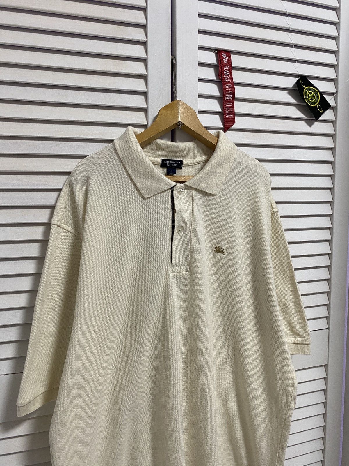 Burberry 🧇 Logo Nova Check Detail Rugby Polo Size US XL / EU 56 / 4 - 2 Thumbnail