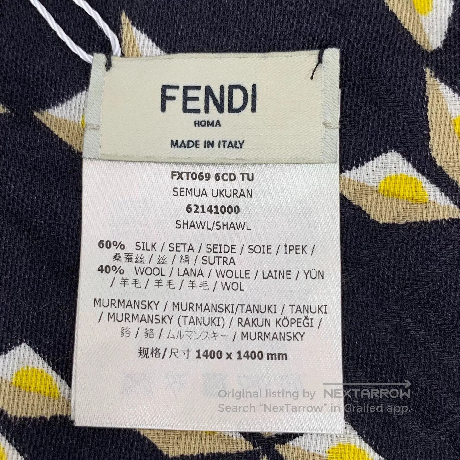 Fendi fendi geometric print silk shawl coat. Size US M / EU 48-50 / 2 - 5 Thumbnail