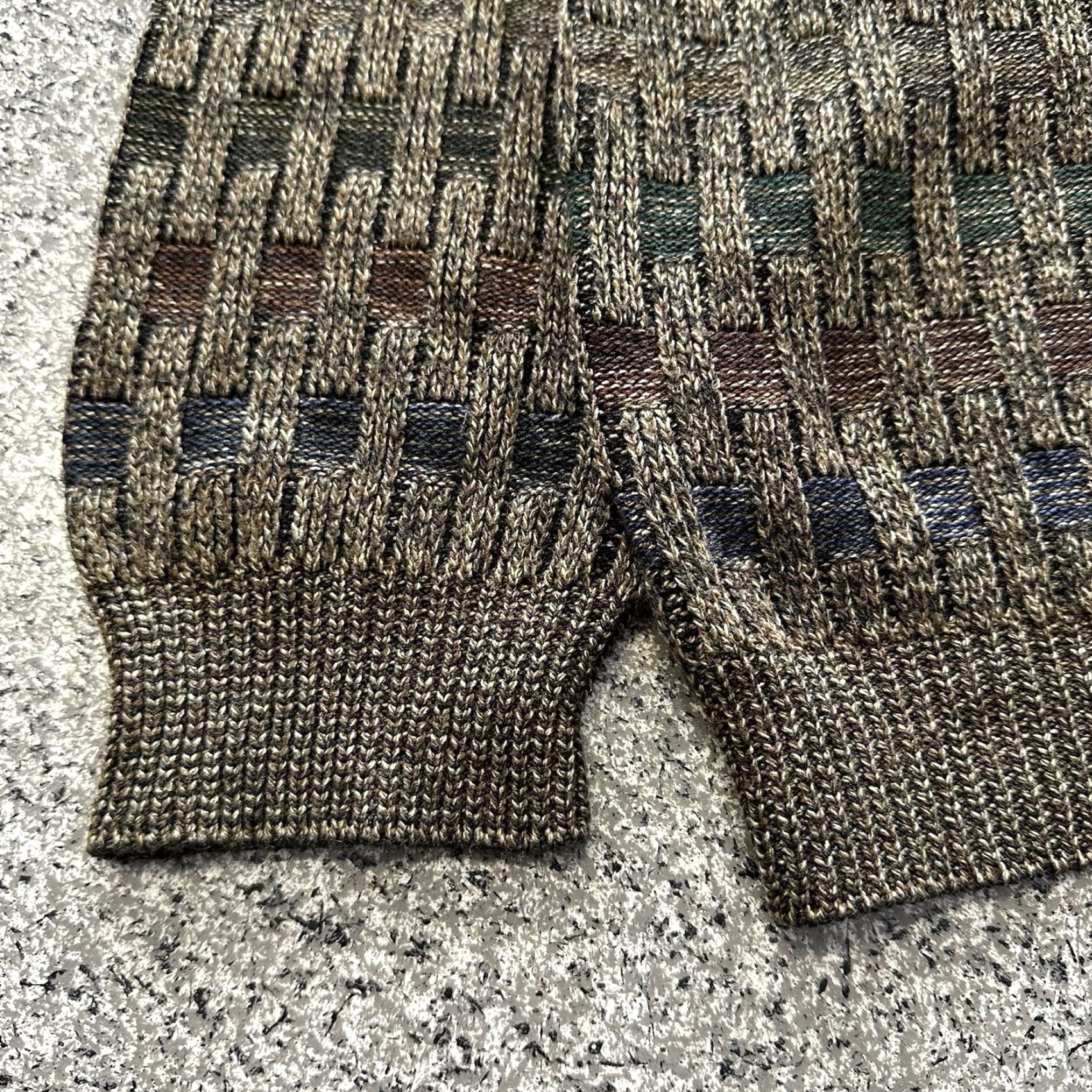Vintage Gianfranco Ruffini Sweater Mens 2XL Vintage Check Brown Crewneck Pullover Knit Regular -sINVALID- Size US XXL / EU 58 / 5 - 2 Thumbnail
