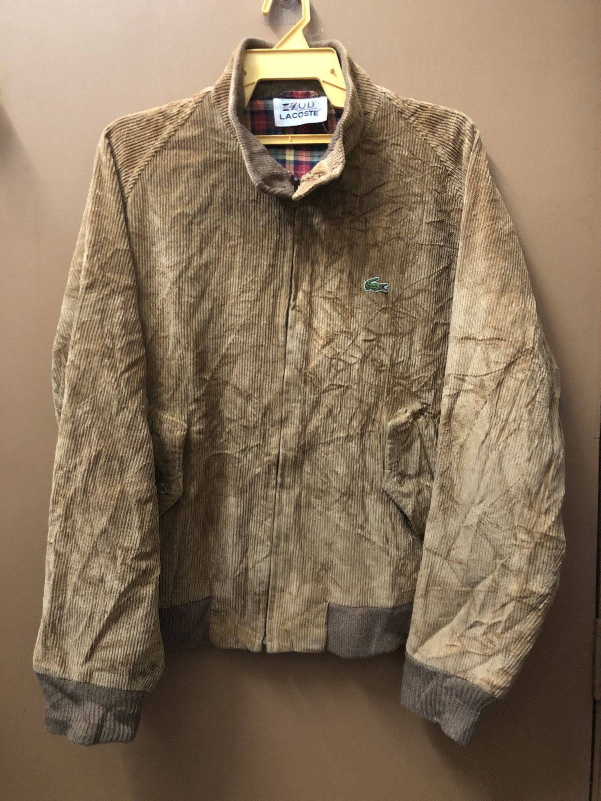 Lacoste × Vintage Vintage Lacoste corduroys bombers jacket style Size US XL / EU 56 / 4 - 3 Thumbnail