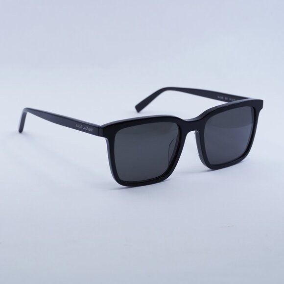 Saint Laurent Paris Saint Laurent SL500 001 Sunglasses Black Square Frame, Black Size ONE SIZE - 2 Thumbnail