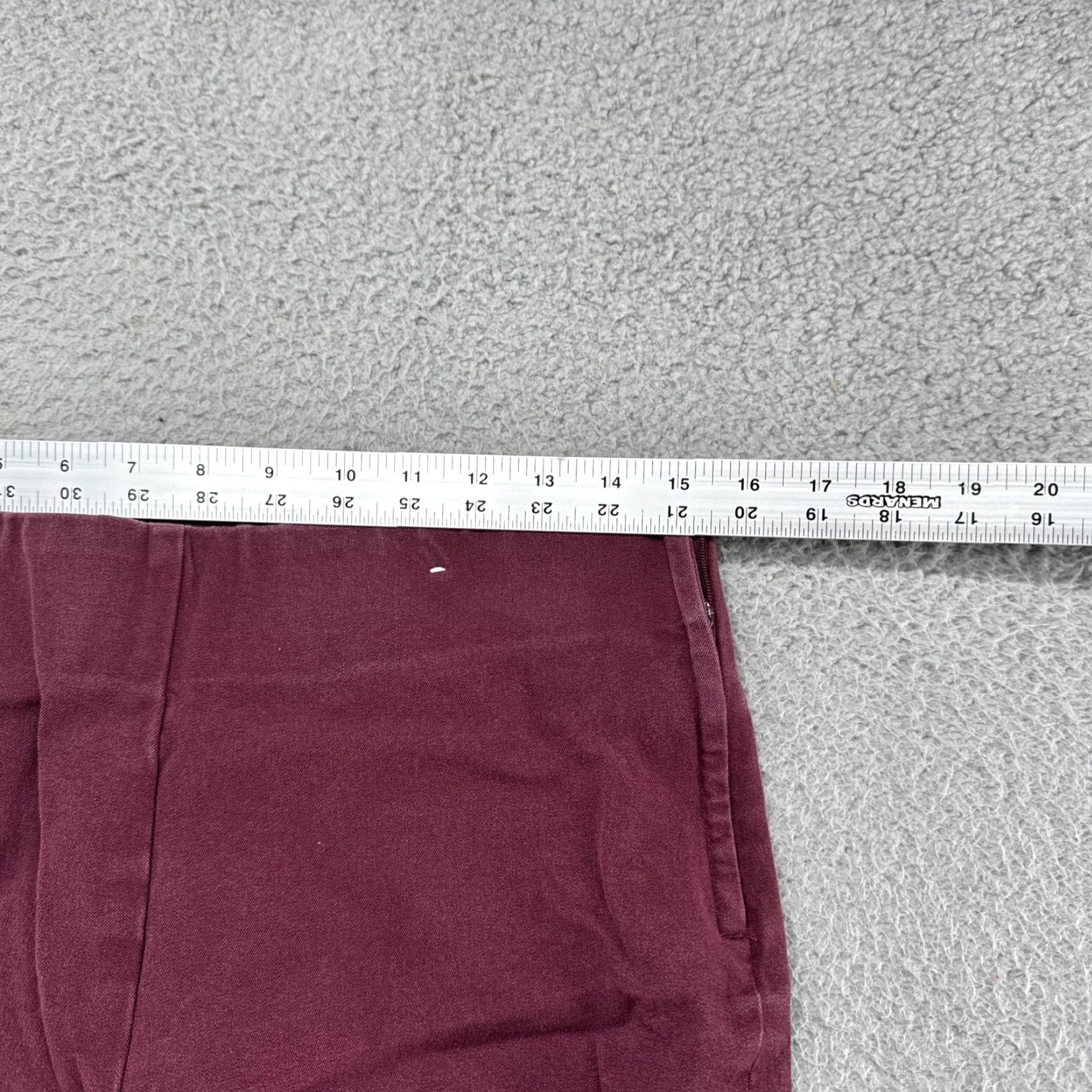 Vintage Joules Hepworth Trousers Maroon Red Burgundy Stretch Size 10 Women's Pants Ankle, 10, Red, Stretch, Regular, Women Size 32" / US 10 / IT 46 - 5 Thumbnail