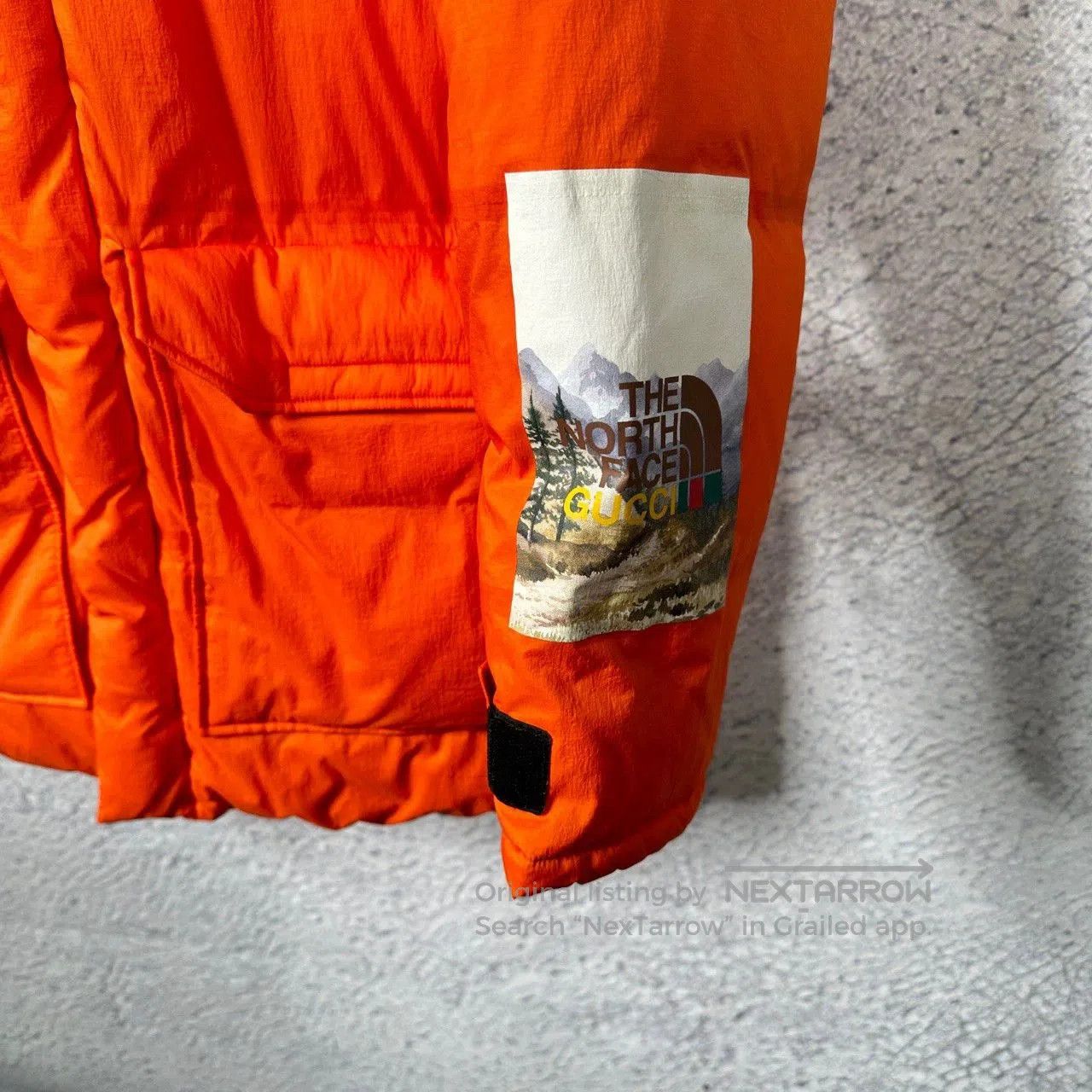 Gucci gucci the north face orange logo down jacket. Size US XL / EU 56 / 4 - 4 Thumbnail