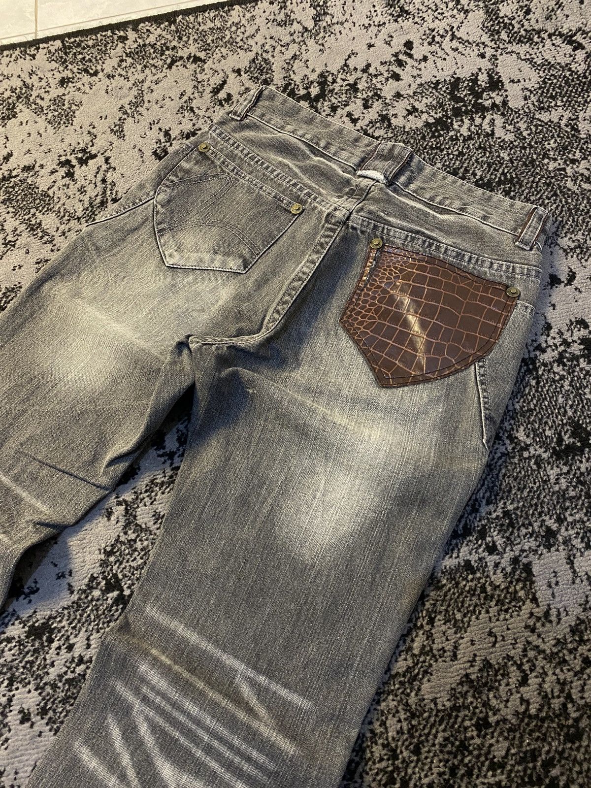 If Six Was Nine 2000s Obelisk Matsak Crocodile Jeans 🔥 Size US 31 - 10 Thumbnail