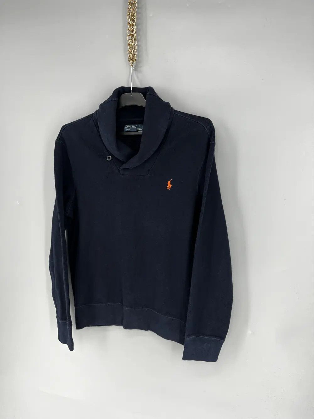 Polo Ralph Lauren Retro Polo Ralph Lauren Blue Shawl Collar Sweatshirt Size US M / EU 48-50 / 2 - 3 Thumbnail