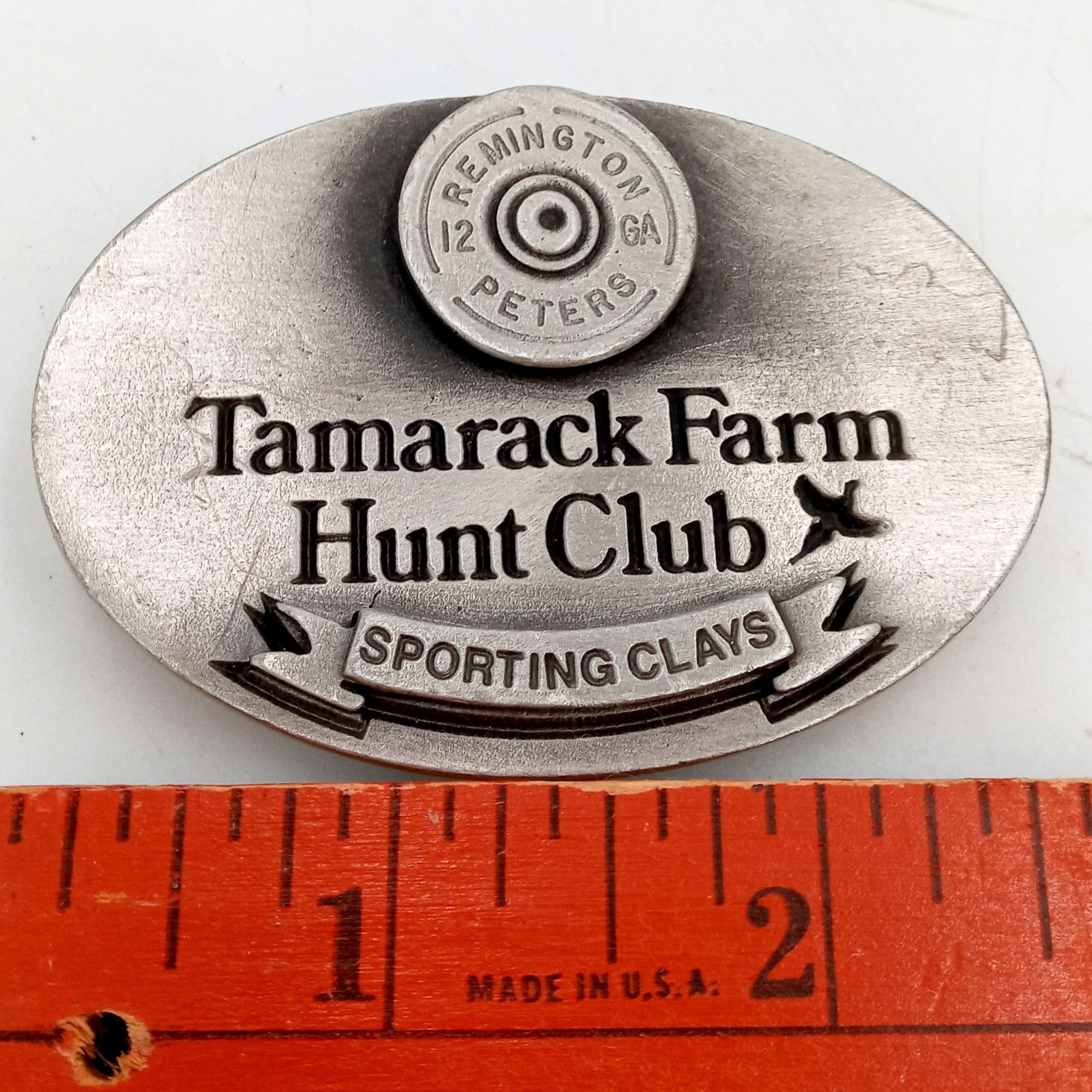 Vintage Tamarack Farm Belt Buckle Hunt Club Sporting Clays Remington Size ONE SIZE - 6 Thumbnail
