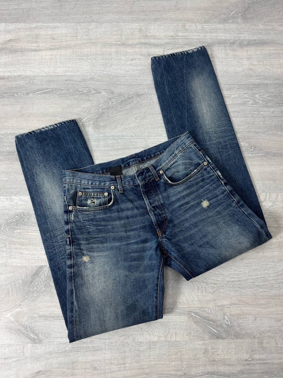 Dior Dior Hedi Slimane Distressed Denim Pants Size US 31 - 14 Thumbnail