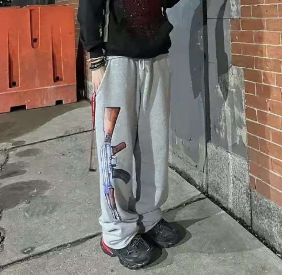 Japanese Brand AK47 Sweatpants Size US 37 - 3 Thumbnail