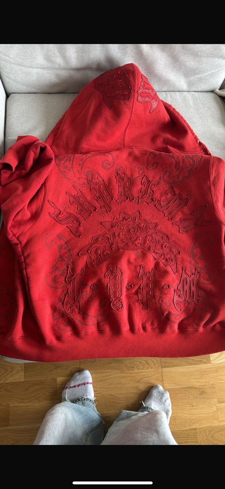 Supreme Supreme leather applique zip up hoodie Size US S / EU 44-46 / 1 - 3 Thumbnail
