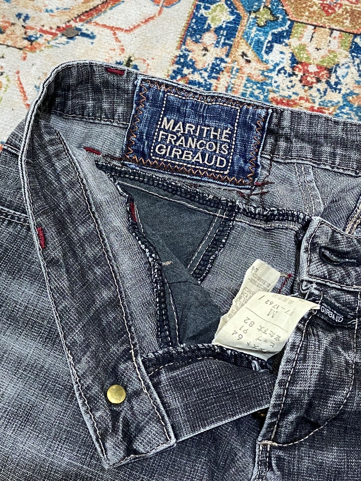 Marithe + Francois Girbaud Marithe Francois Girbaud Flared Stretch Denim Pants Size US 29 - 6 Thumbnail
