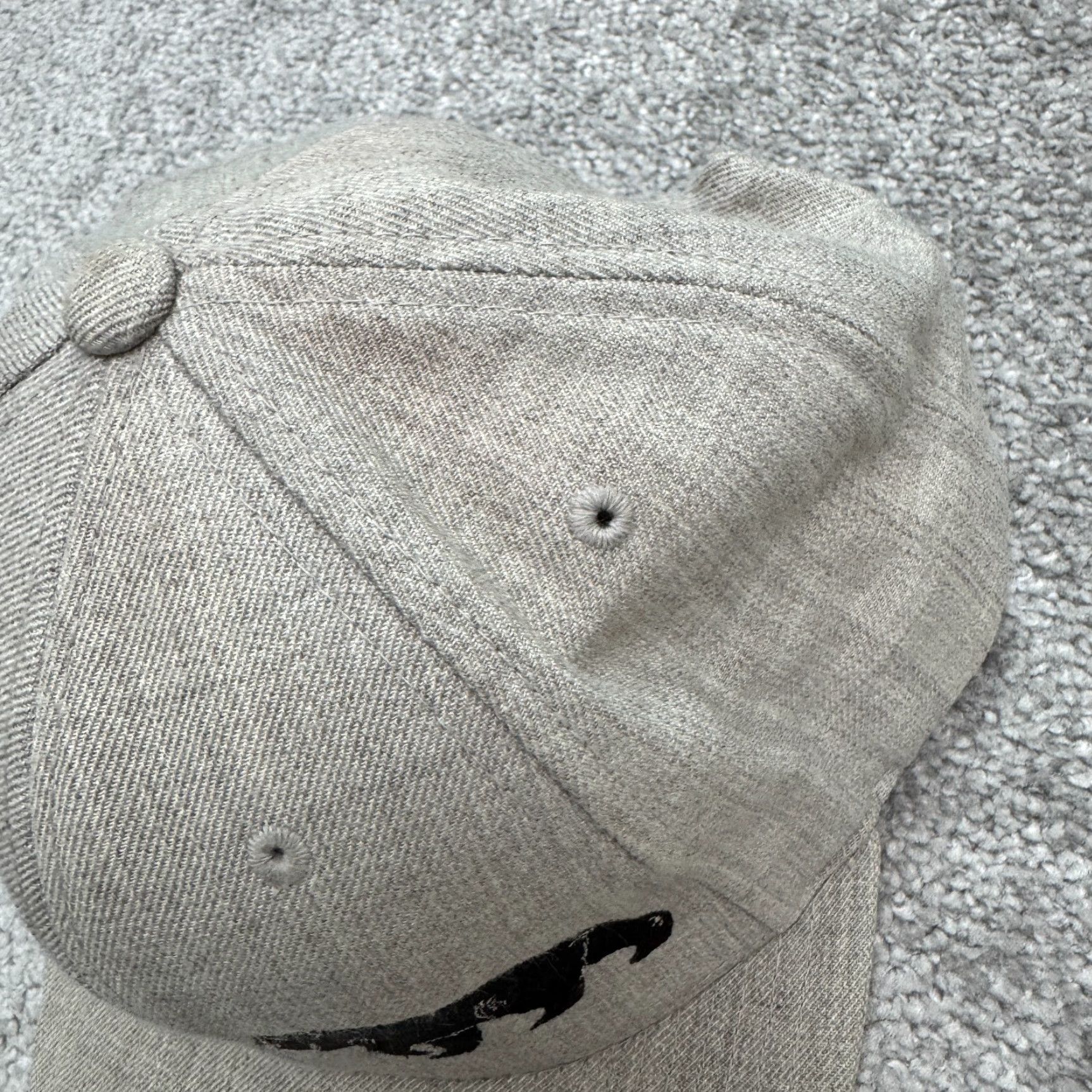 Vintage VINTAGE The Classics Yupoong Snapback Embroidered Bear Hat Cap mens Gray Wool Blend Size ONE SIZE - 3 Thumbnail