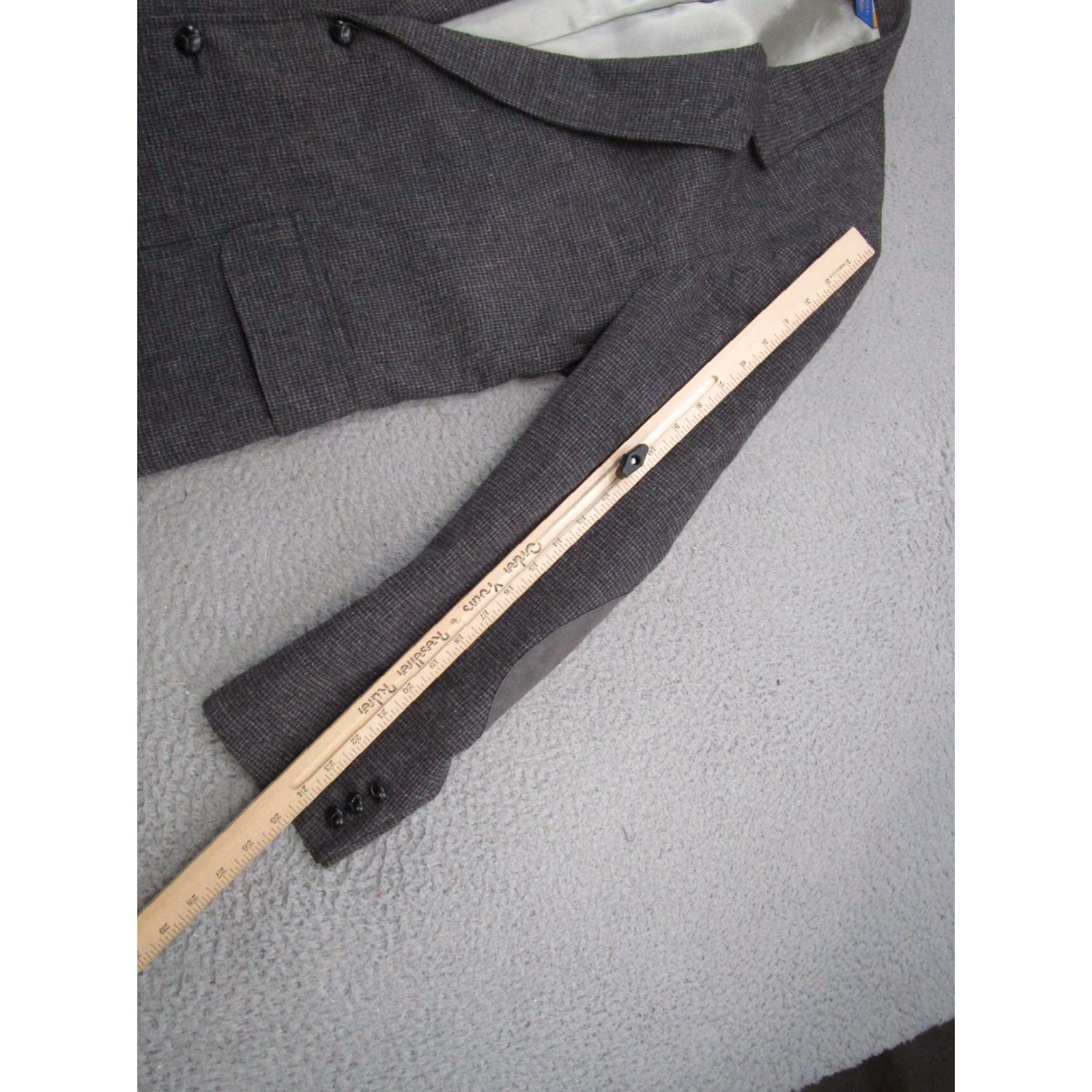 Pendleton Vintage Pendleton Blazer Men's Tweed Wool Elbow Patches 2 Button Size 46 Coat Size 46R - 7 Thumbnail