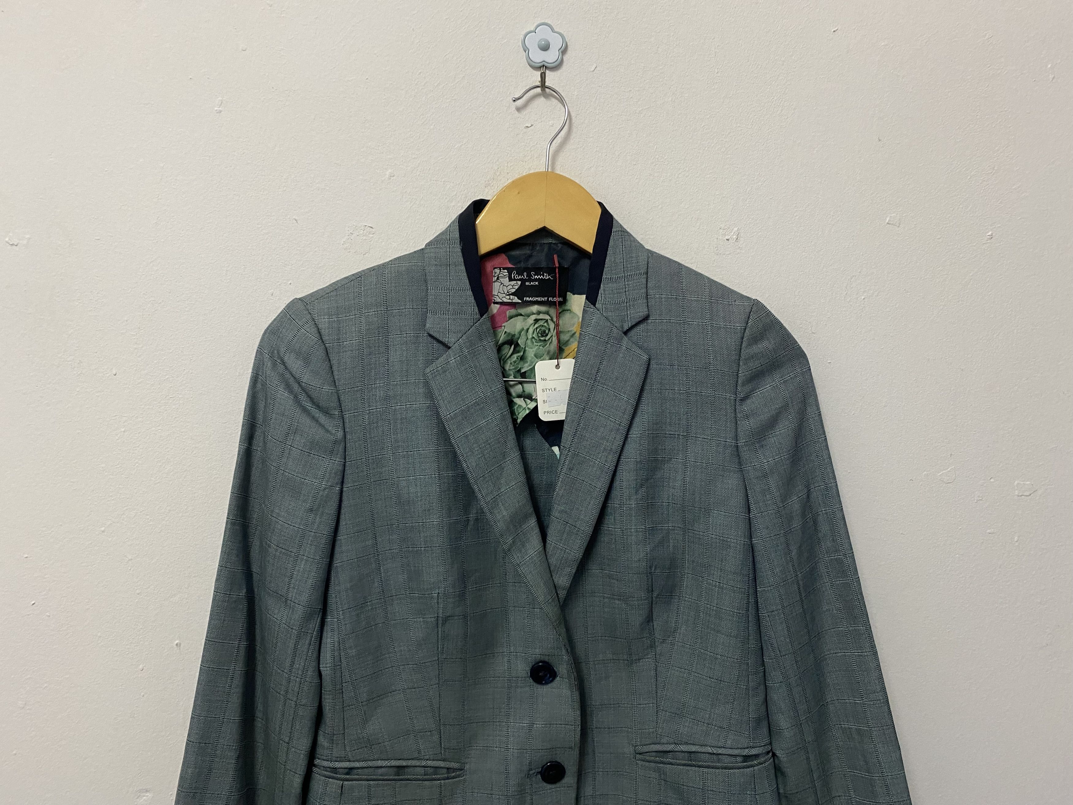 Paul Smith Paul Smith Black Fragment Floral Coat Blazer Size S / US 4 / IT 40 - 4 Thumbnail