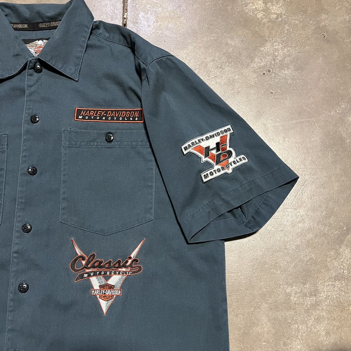 Harley Davidson Vintage Harley Davidson Mechanic Garage Shirt Button Up Y2K Size US M / EU 48-50 / 2 - 7 Thumbnail