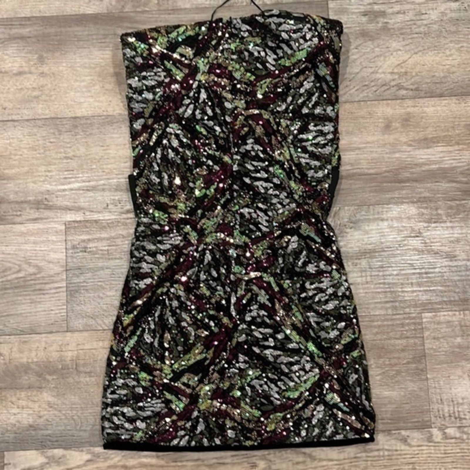 Zara ZARA Sequin Shoulder Pad Mini Dress NWT Size M / US 6-8 / IT 42-44 - 17 Thumbnail