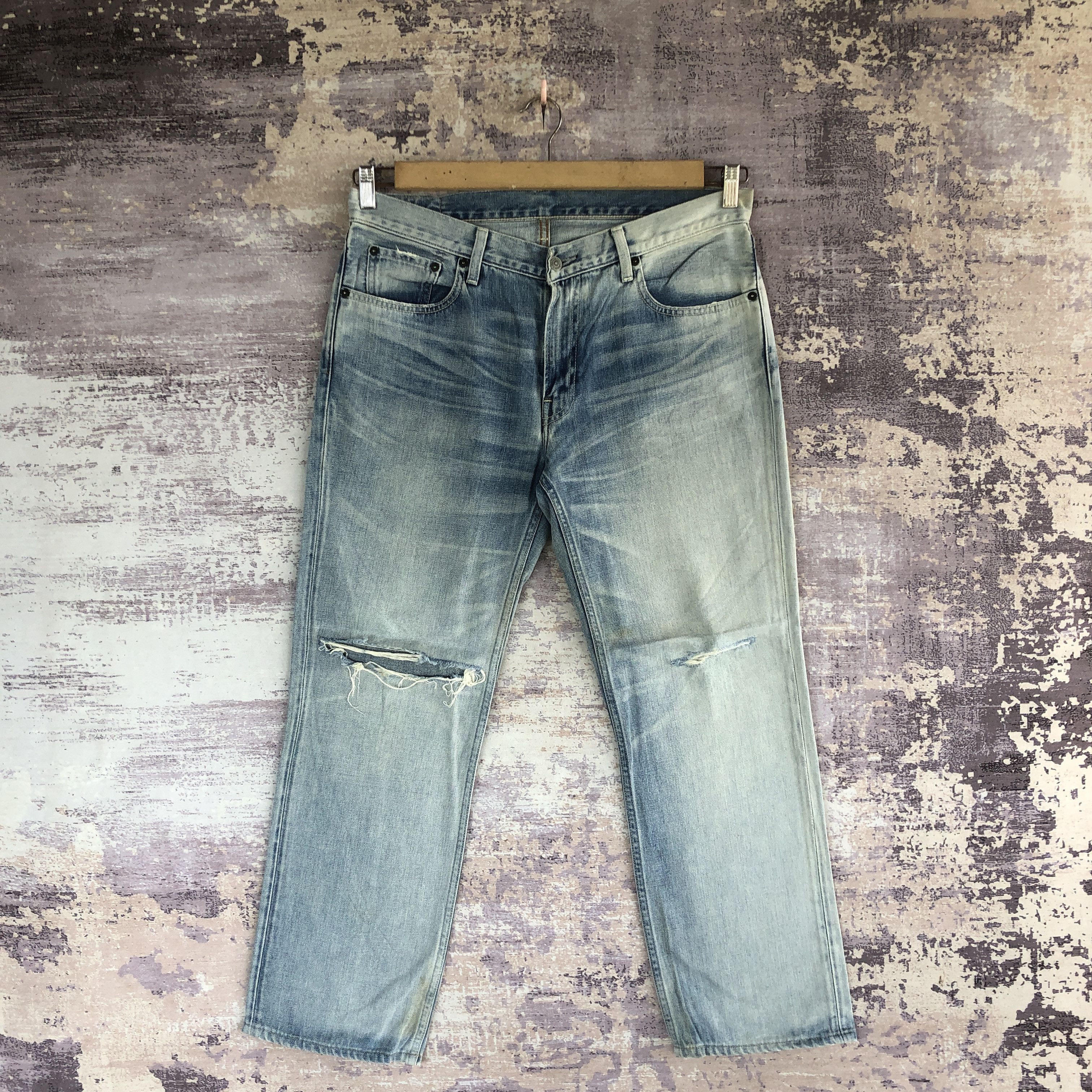 Levi's Vintage 90's Levis 502 Faded Jeans Levi's Distressed Denim Size US 34 / EU 50 - 1 Thumbnail