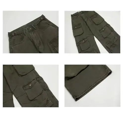 Japanese Brand × Vintage Cargo pants Multi-pockets Harajuku straight trousers Size US 32 / EU 48 - 2 Thumbnail