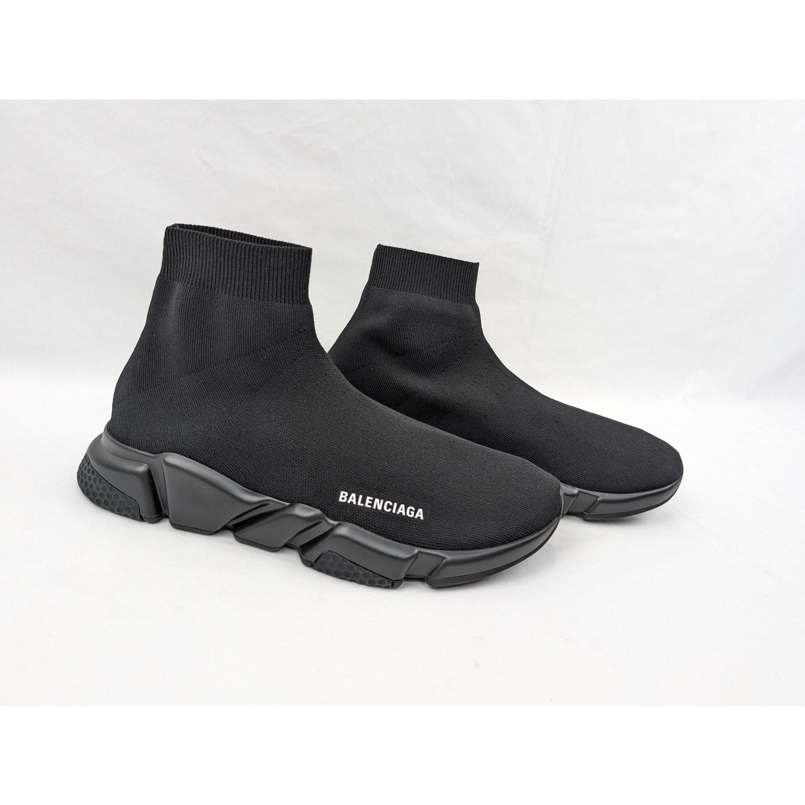 Balenciaga o1rshd1 Q:2 / New Rec.Knit Speed LT Sneakers in Black Size US 13 / EU 46 - 10 Thumbnail
