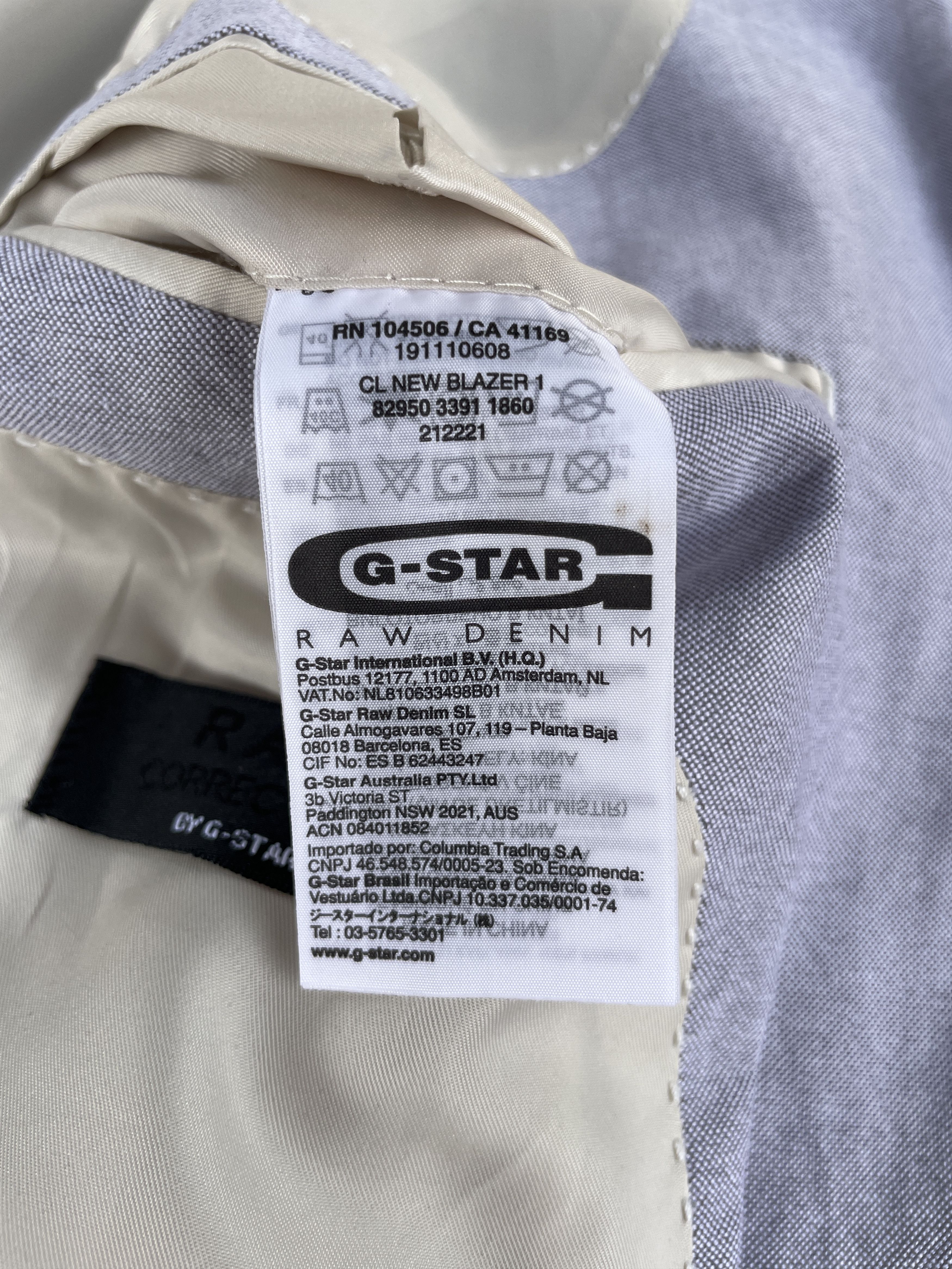 G-Star G-Star Raw Peak Lapel Cotton Blazer Size S Size 38R - 11 Thumbnail