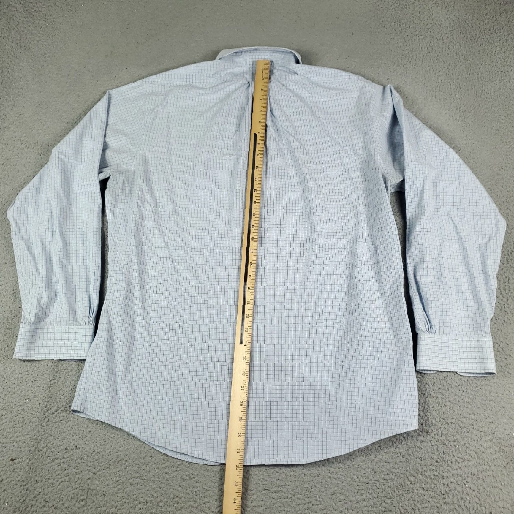 Brooks Brothers Brooks Brothers Dress Shirt Mens Size 17 Blue Check Long Sleeve Button Up Size 46R - 6 Thumbnail