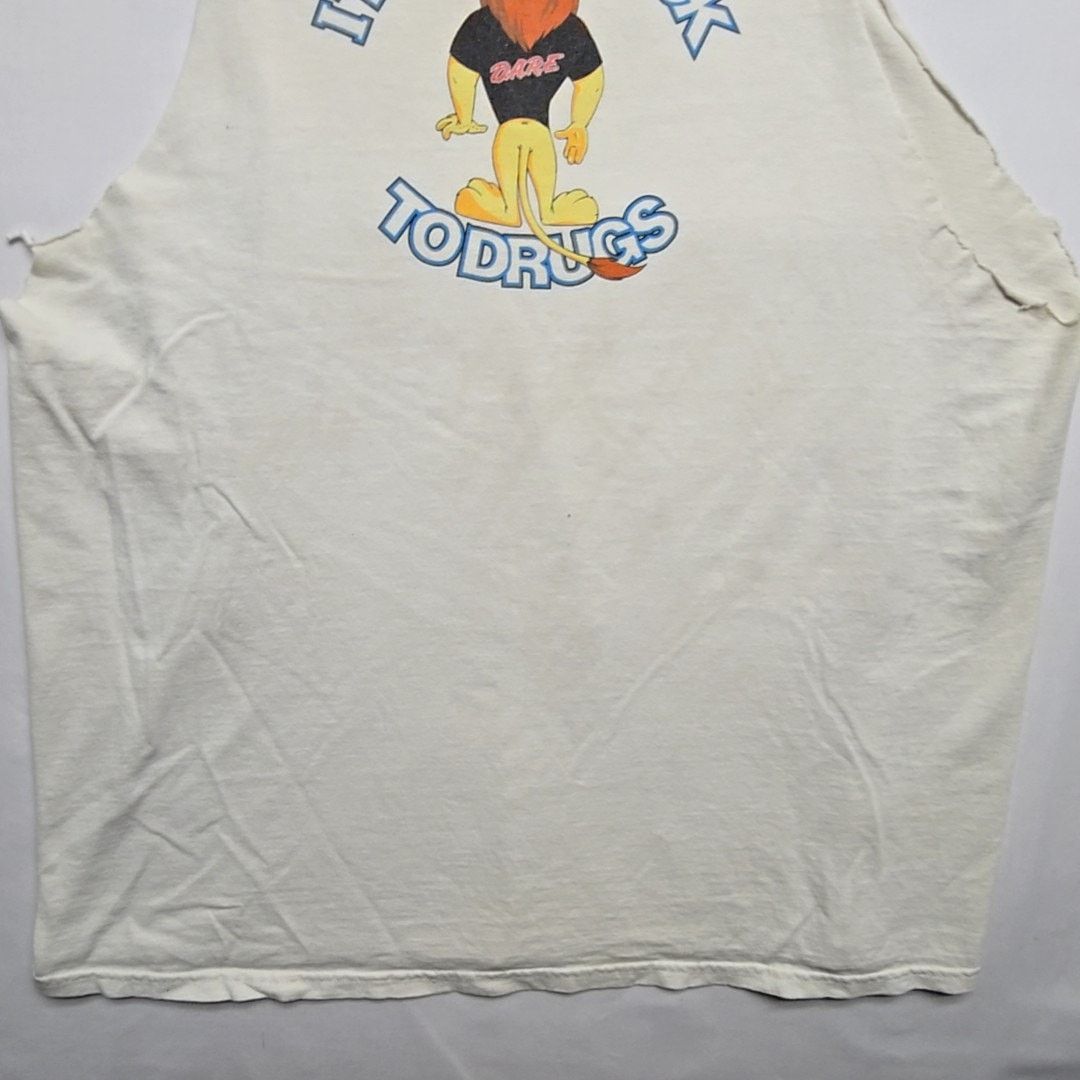 Vintage Vintage DARE Shirt I Turn My Back To Drugs White XL Tank Top Size US XL / EU 56 / 4 - 5 Thumbnail