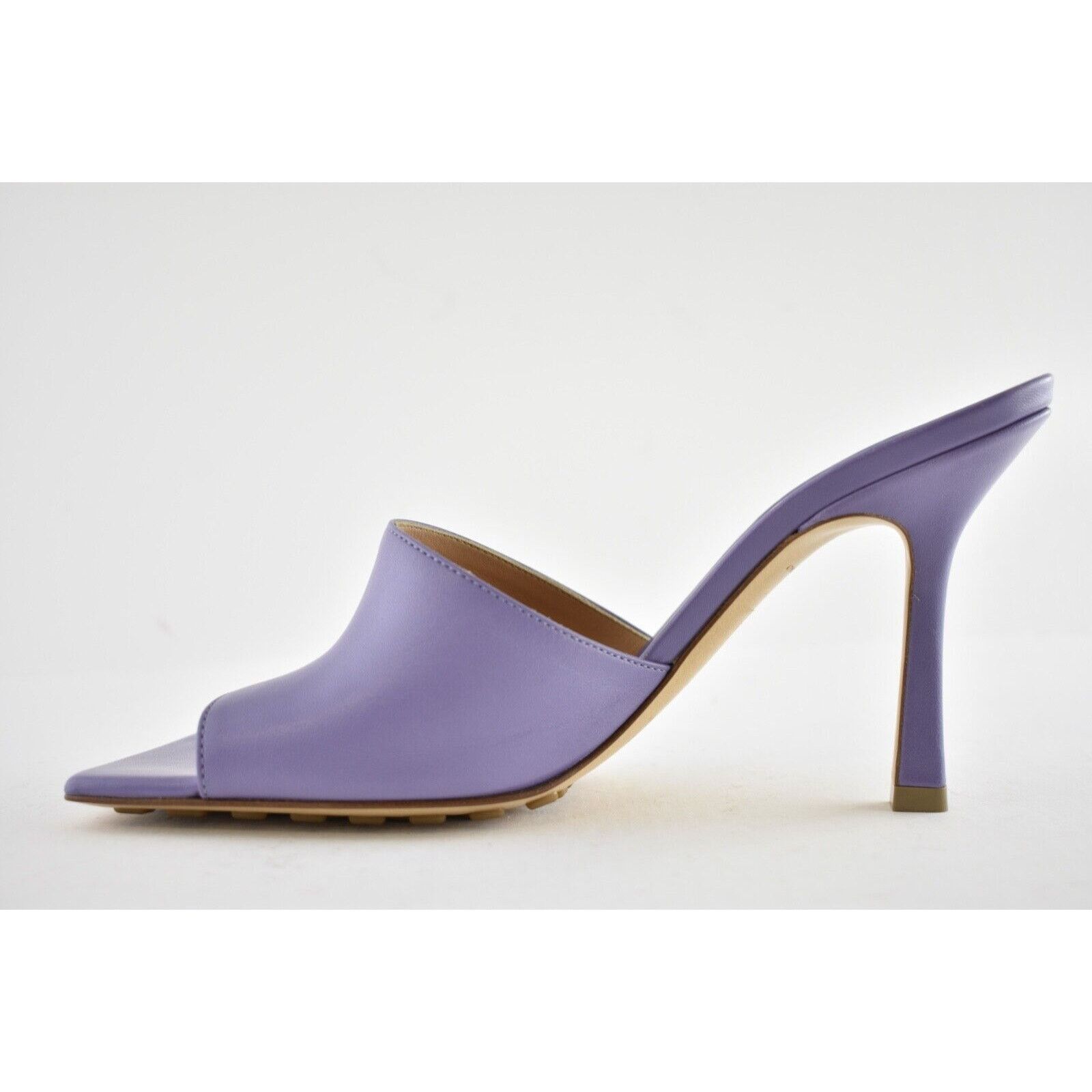 Bottega Veneta Stretch Square Toe Lavender Backless Sandal Heel Pump 37 Size US 7 / IT 37 - 9 Thumbnail