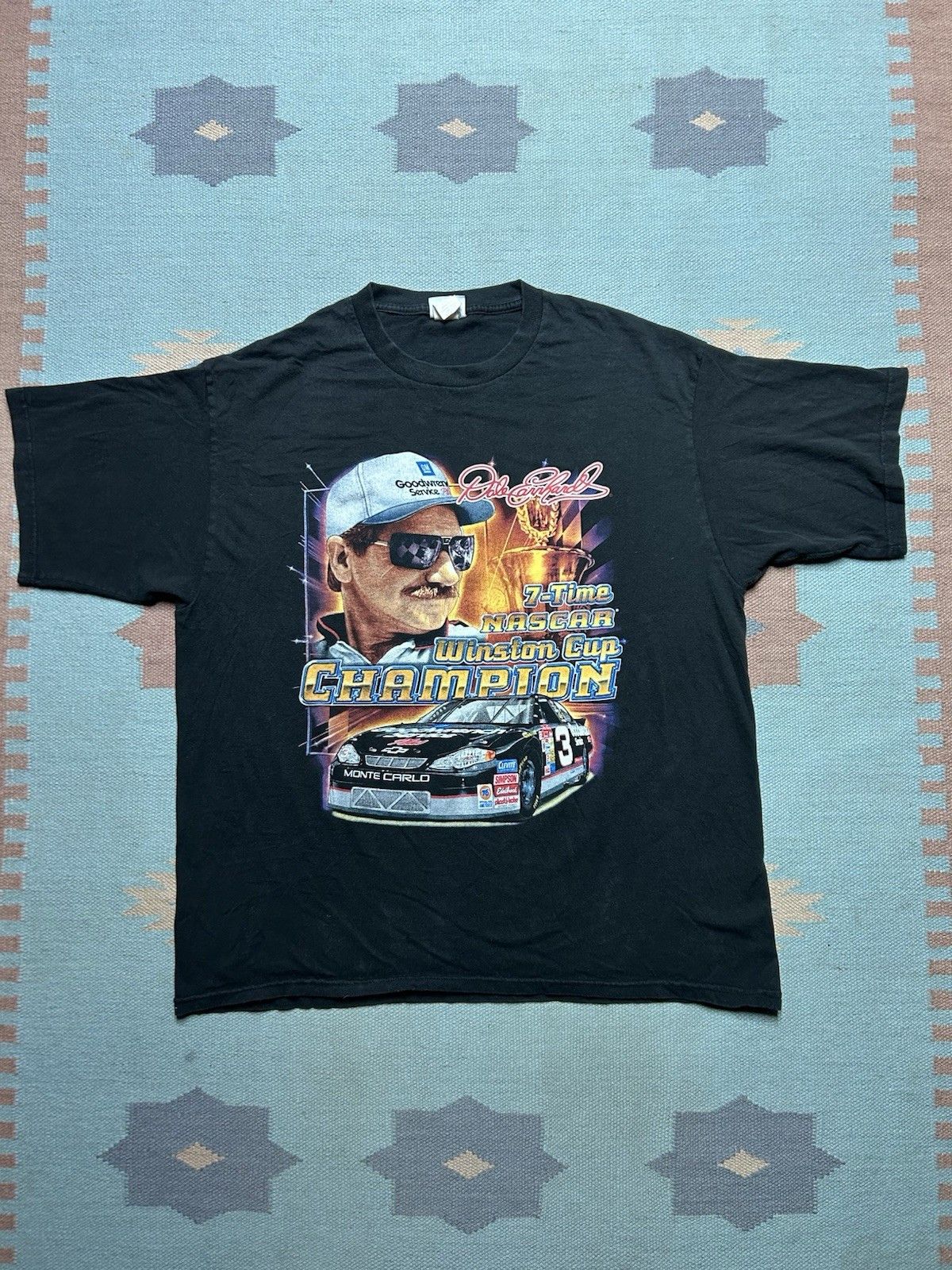 Vintage Vtg t shirt Dale Earnhardt nascar Winston cup double side XL Size US XL / EU 56 / 4 - 1 Thumbnail