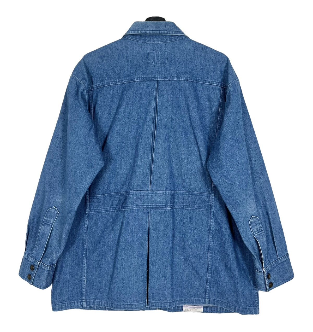 Edwin RARE 90s Vintage Edwin “i am rich man” Chore Denim Jacket Size US L / EU 52-54 / 3 - 2 Thumbnail