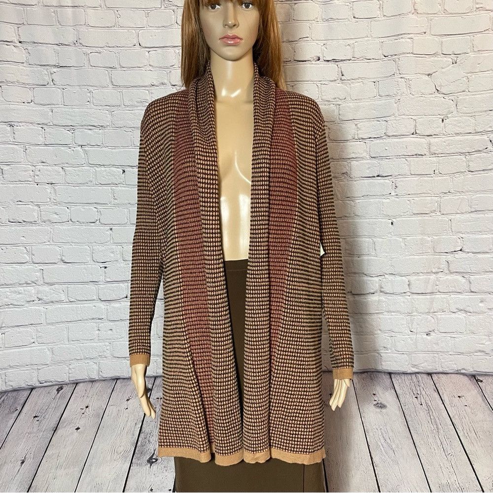 Other NWT New Love For Humanity Knit Open Front Cardigan Size L Size L / US 10 / IT 46 - 2 Thumbnail