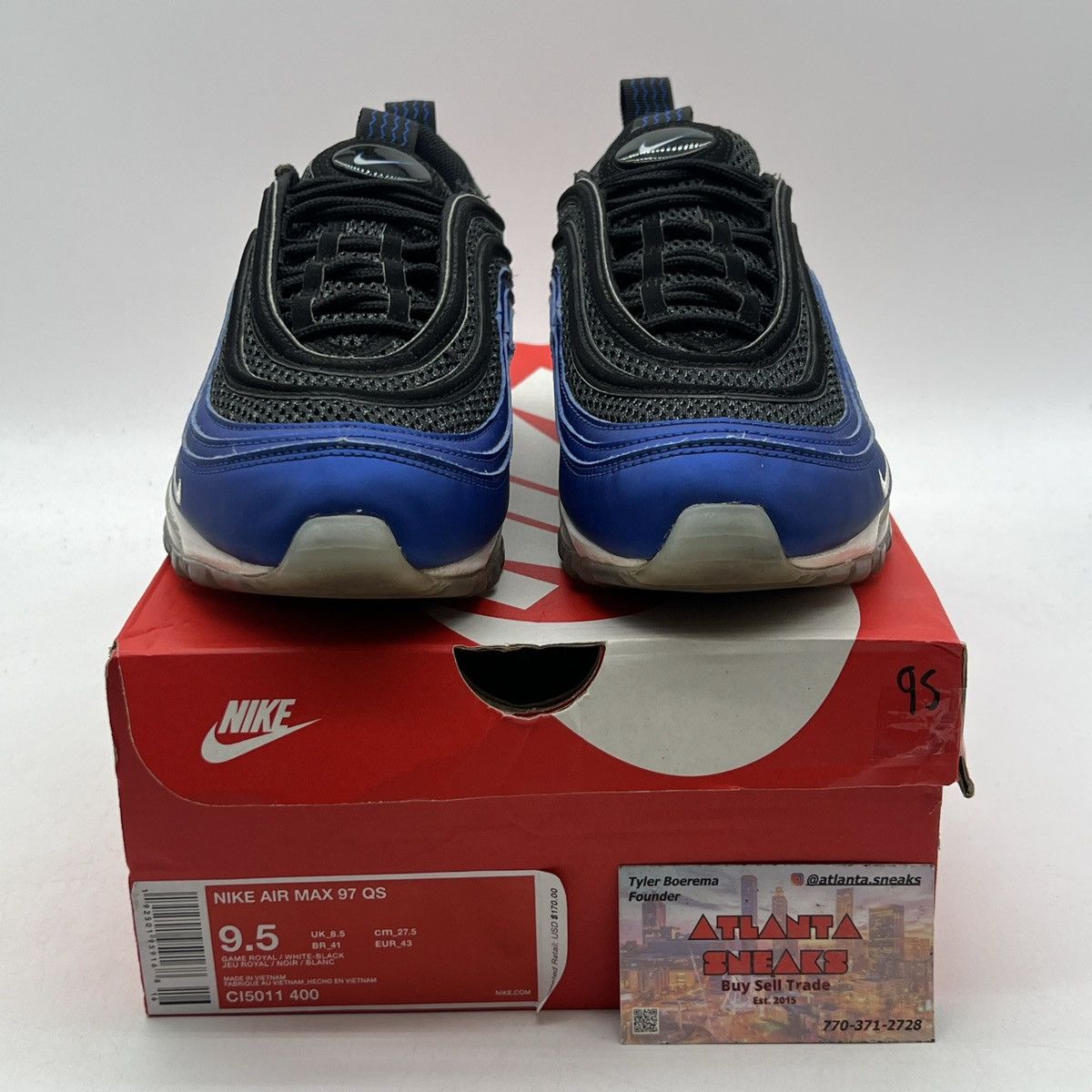 Nike Air max 97 royal Foamposite Size US 9.5 / EU 42-43 - 2 Thumbnail
