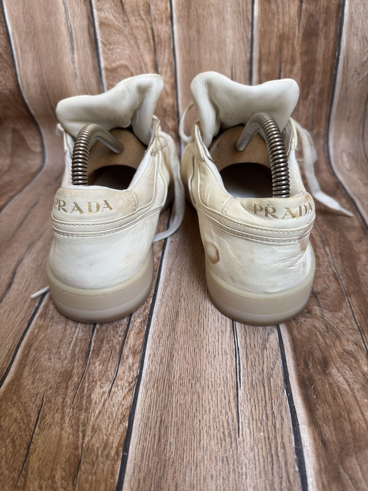 Prada Nappa leather logo sneakers Size US 7.5 / EU 40-41 - 16 Thumbnail