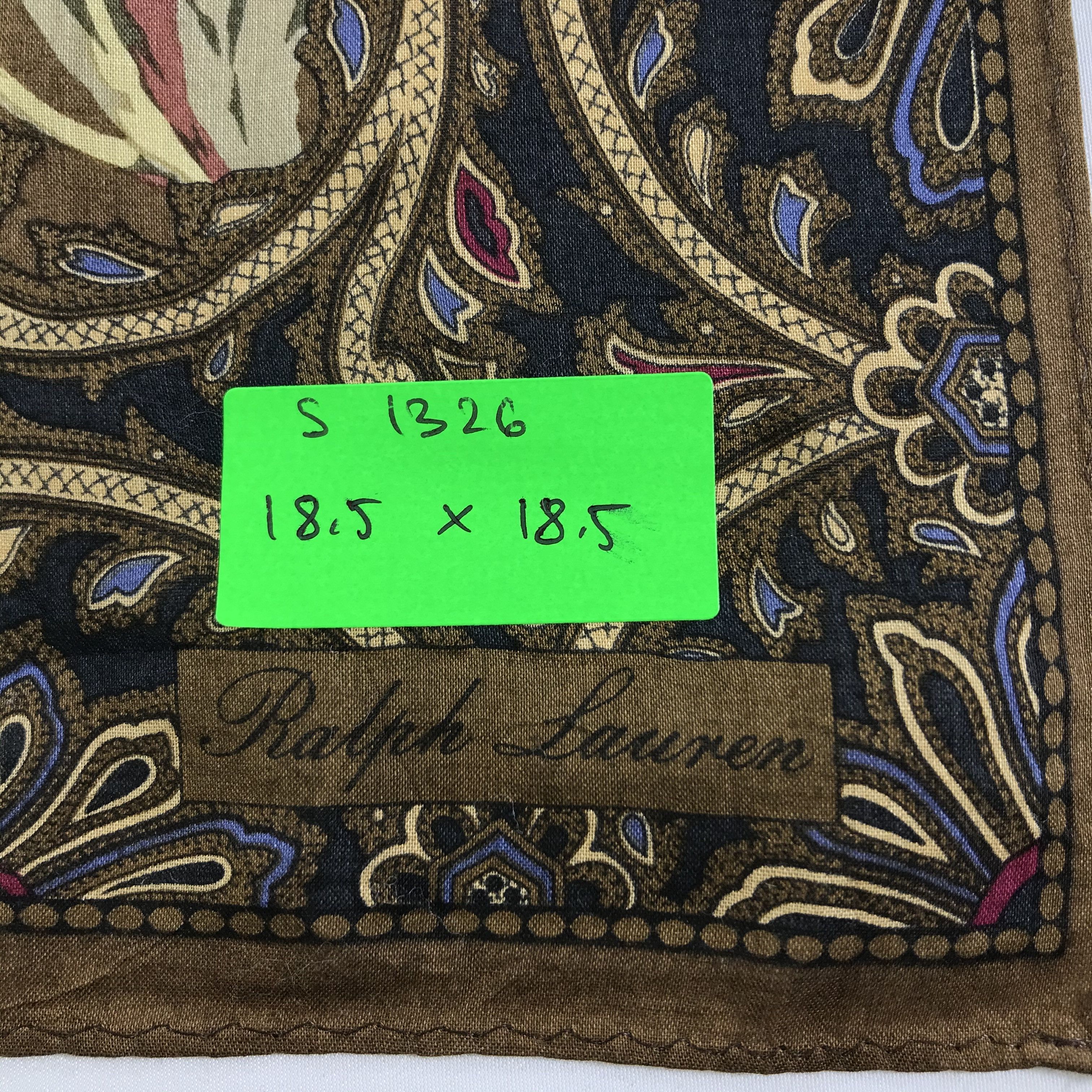 Ralph Lauren × Vintage Ralph Lauren Bandana / Handkerchief / Neckerchief - S1326 Size ONE SIZE - 5 Thumbnail