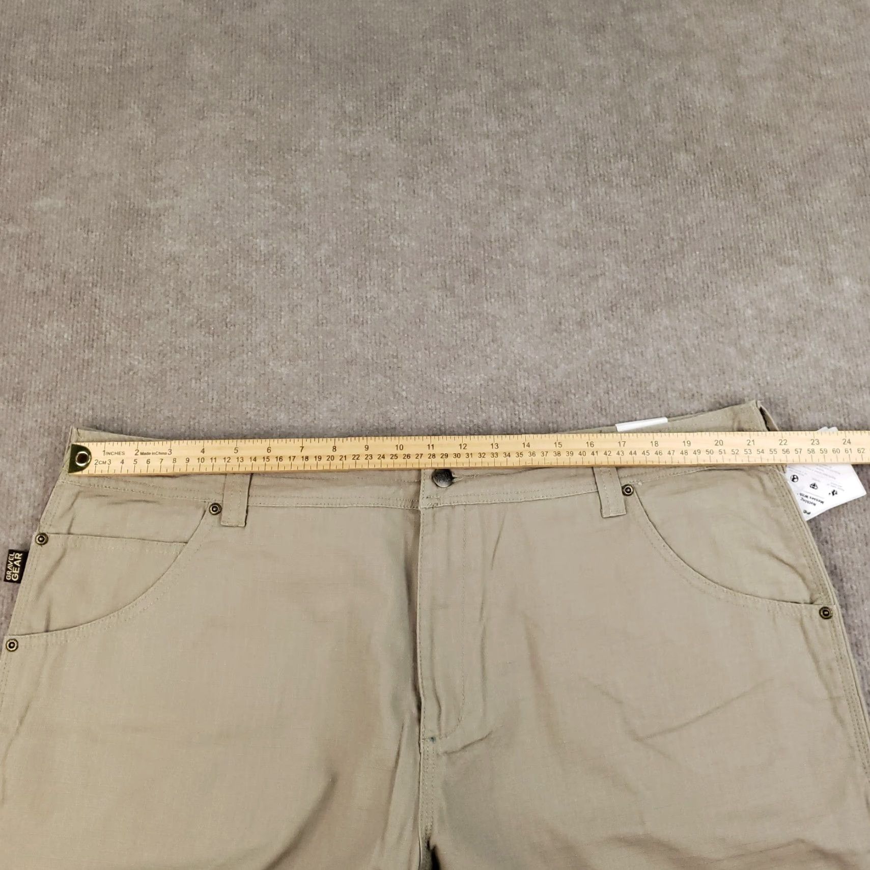 Vintage Gravel Gear Carpenter Pants Men's 42x30 Brown Relaxed Fit Workwear 5-Pocket Ripstop Size US 42 / EU 58 - 5 Thumbnail