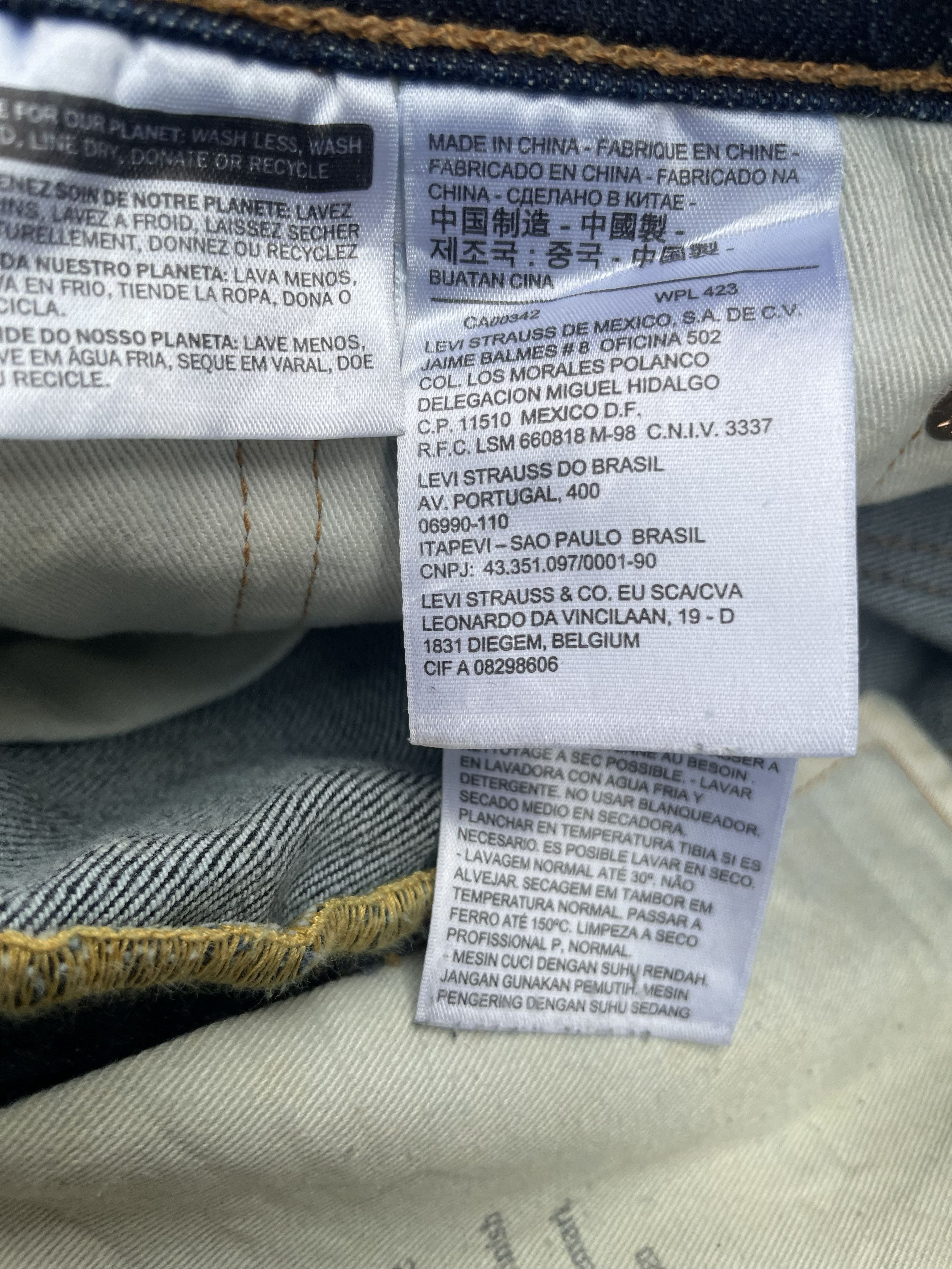 Levi's Levis 511 Denim Size US 34 / EU 50 - 12 Thumbnail