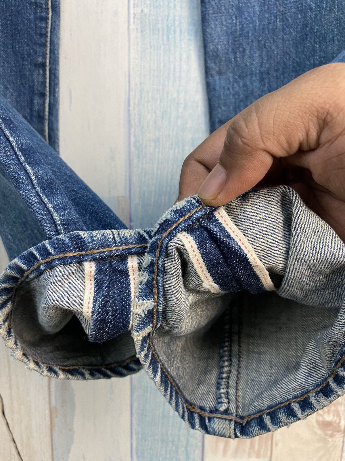 Levi's Vintage Levis Big E Selvedge Denim Size US 30 / EU 46 - 5 Thumbnail