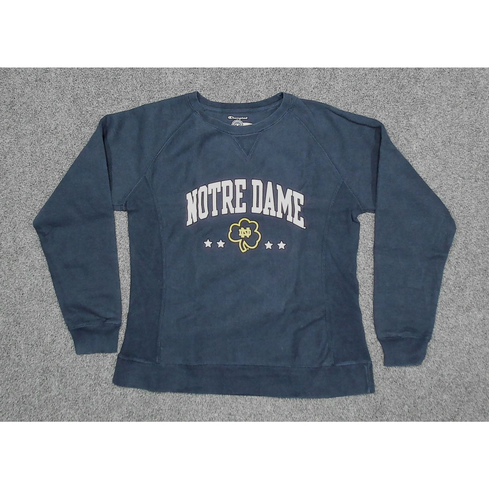 Champion Champion Reverse Weave Y2K Notre Dame Raglan Sweatshirt Size L / US 10 / IT 46 - 3 Thumbnail