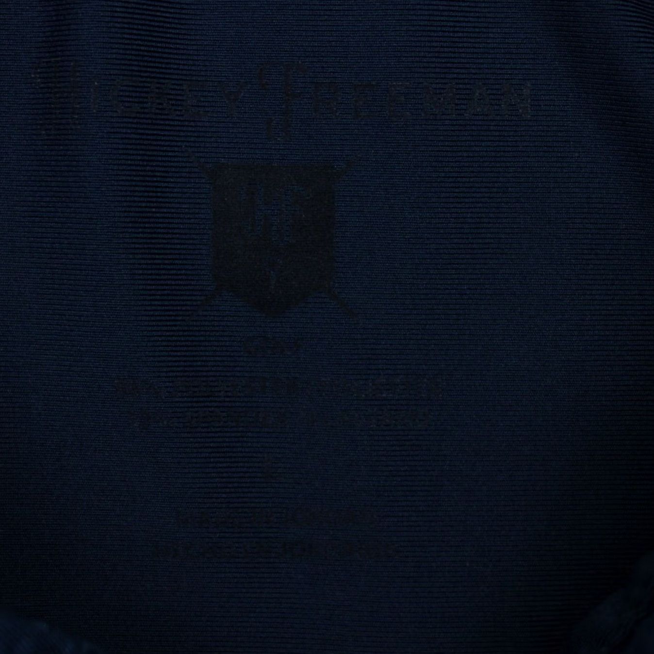 Vintage Hickey Freeman Polo Shirt Mens L Blue Geometric Short Sleeve Stretch Breathable 88% Polyester 12% Spandex Golf Driving Size US L / EU 52-54 / 3 - 6 Thumbnail