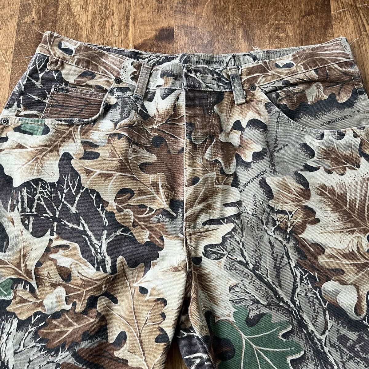 Vintage × Wrangler 1980s Wrangler Rugged Wear Camo Pants Size US 36 / EU 52 - 2 Thumbnail