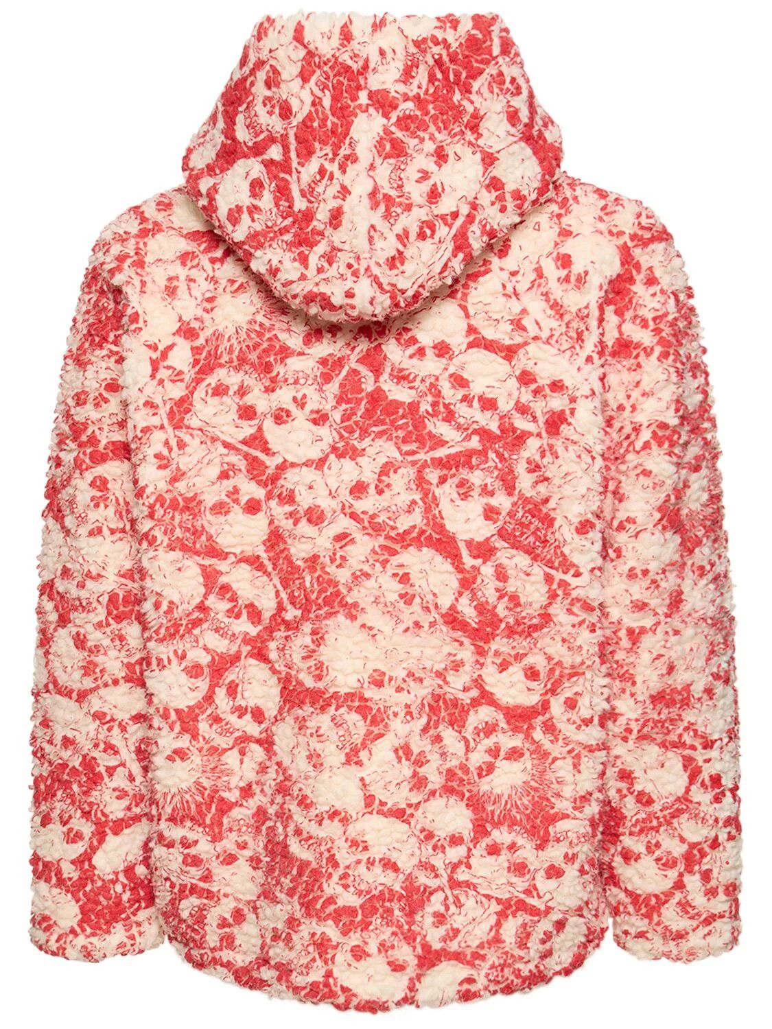 o1y0125 Hooded Sweatshirt in Red/White