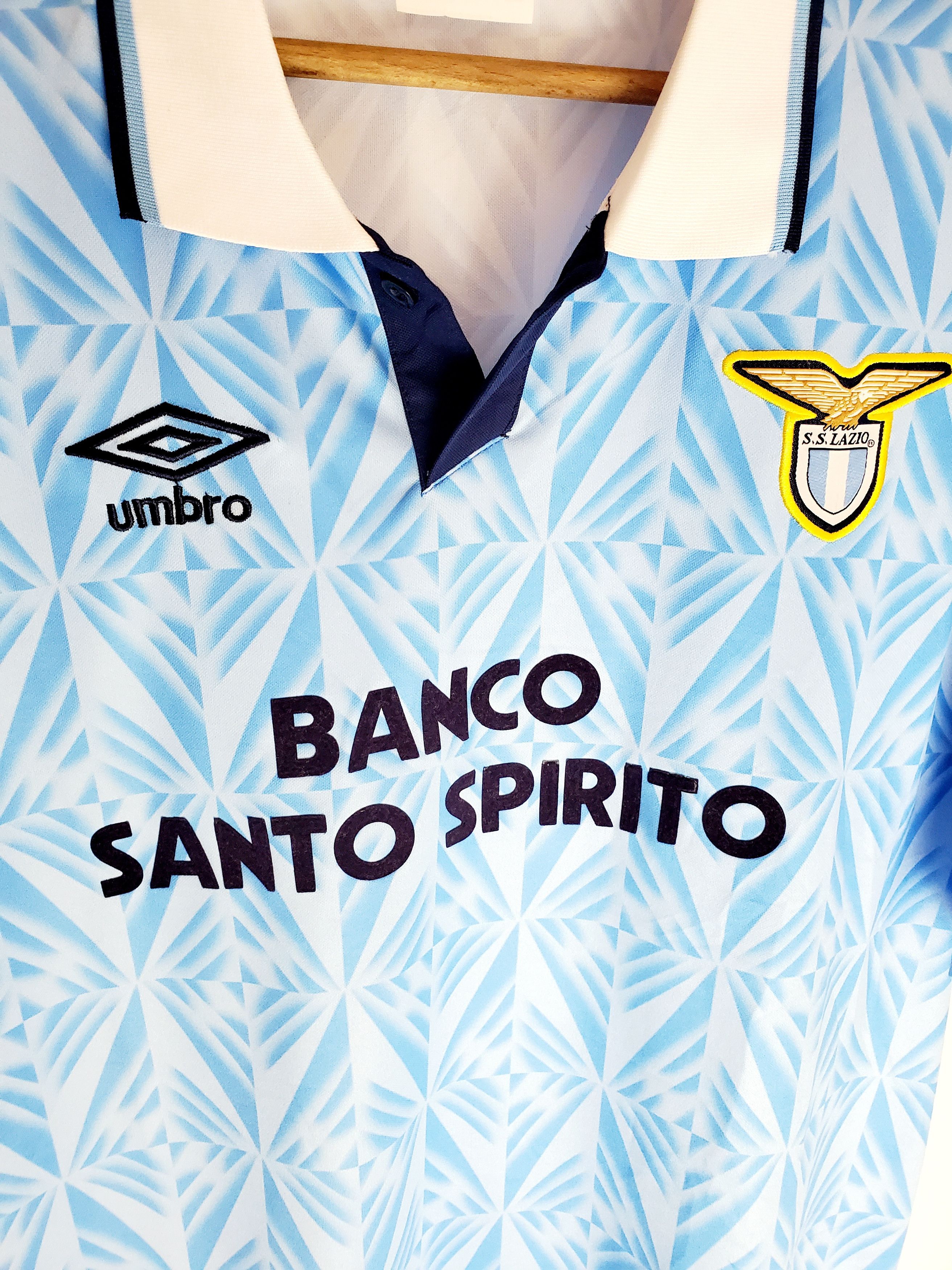 Vintage Vintage Lazio 1991/1992 vintage jersey new condition Xl Size US XL / EU 56 / 4 - 2 Thumbnail