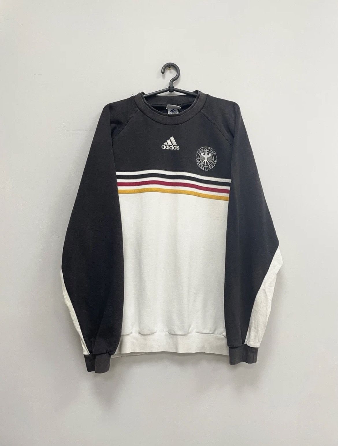 Adidas Germany Vintage Adidas Football Jersey Sweatshirt 90s Size US XL / EU 56 / 4 - 1 Thumbnail