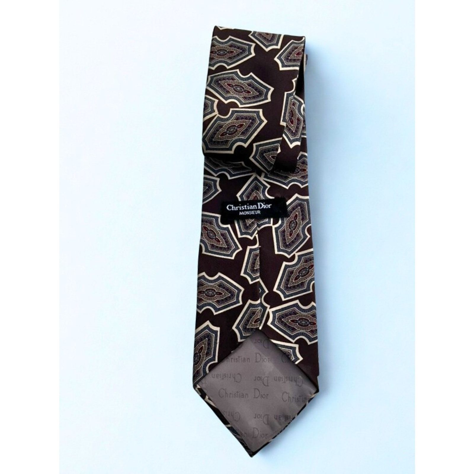 Dior Christian Dior Monsieur Silk Tie Geometric Abstract Size ONE SIZE - 6 Thumbnail
