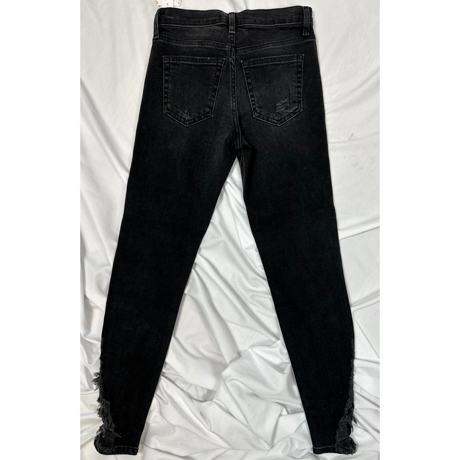 Free People Free People About a Girl Ripped Skinny Jeans Black 25 Size 25" / US 0 / IT 36 - 13 Thumbnail